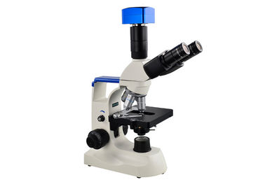 Κίνα Άσπρο ιατρικό εργαστηριακό μικροσκόπιο, μικροσκόπιο 4 εργαστηρίων επιστήμης Nosepiece τρυπών προμηθευτής