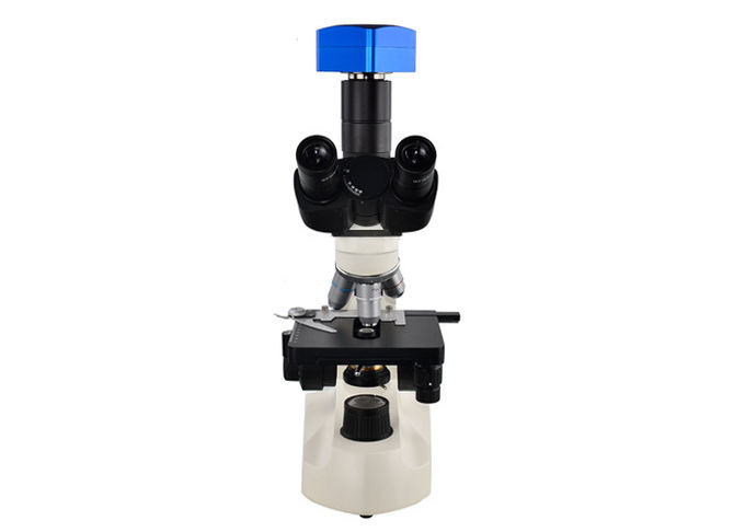 Άσπρο ιατρικό εργαστηριακό μικροσκόπιο, μικροσκόπιο 4 εργαστηρίων επιστήμης Nosepiece τρυπών