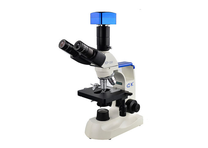 Άσπρο ιατρικό εργαστηριακό μικροσκόπιο, μικροσκόπιο 4 εργαστηρίων επιστήμης Nosepiece τρυπών