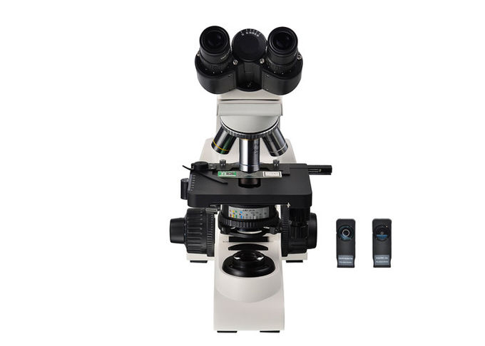 Διοφθαλμικό όρθιο μικροσκόπιο 10x 40x 100x μικροσκοπίων αντίθεσης φάσης