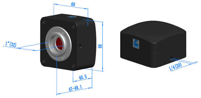 USB 3,0 μικροσκόπιο βιολογικό Γ καμερών CCD τοποθετεί τη κάμερα μικροσκοπίων